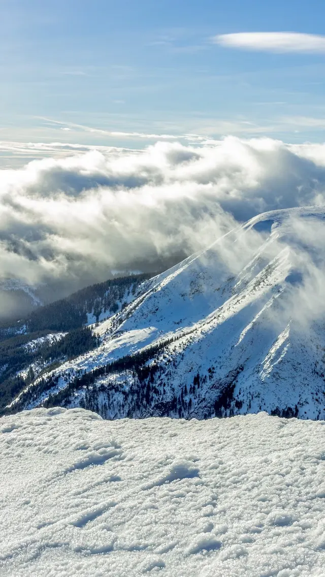 Alps winter view