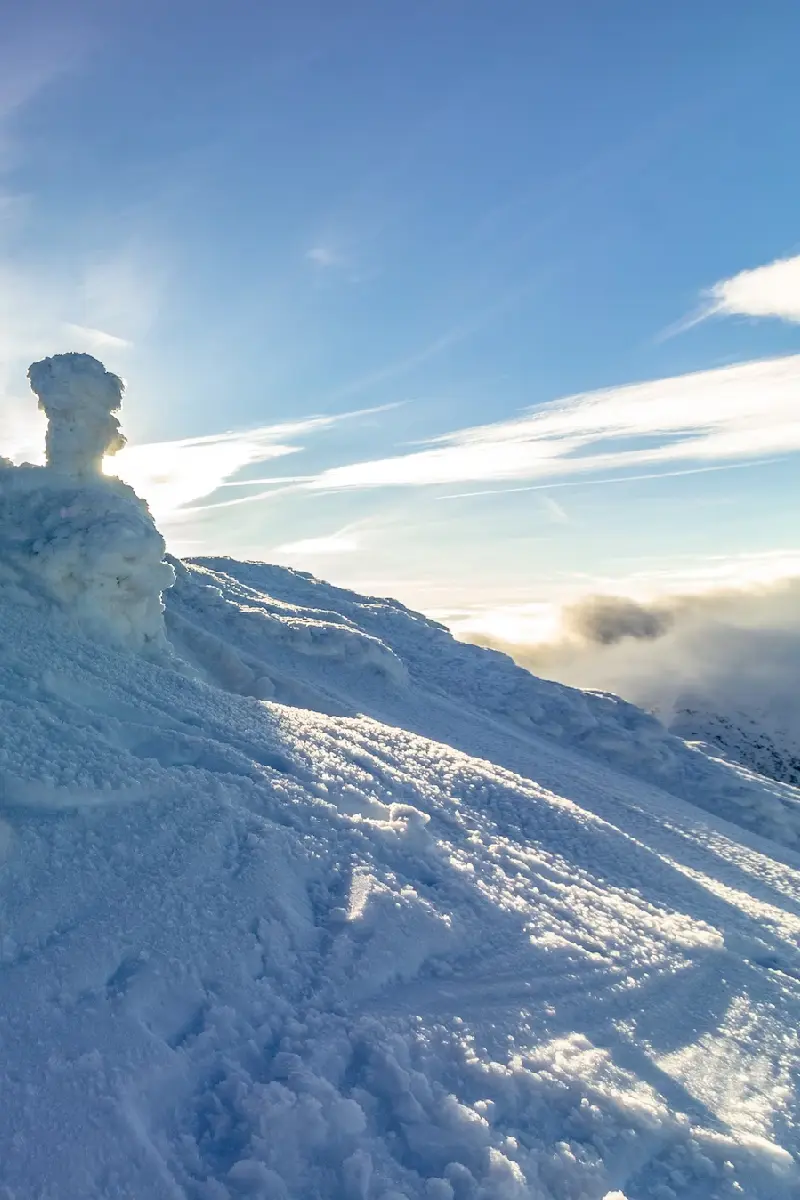 winter view of karkonosze