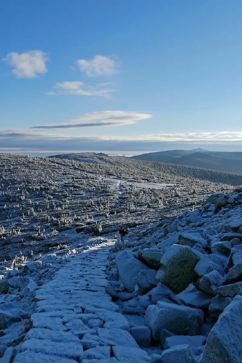 winter view of karkonosze
